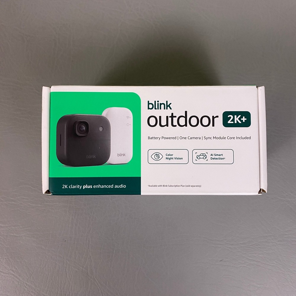 Blink Outdoor 2K+ Smart Security Camera Battery Powered w/ Sync Module Core NEW